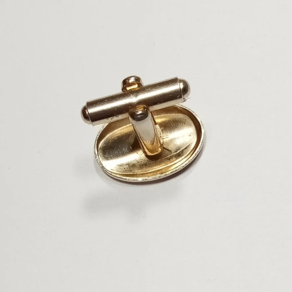 Unbranded Gold Tone Rhinestone Star Burst Cufflink (Just One)